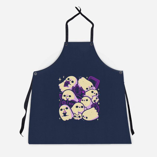 Spooky Cute Ghosts And Witchcraft-Unisex-Kitchen-Apron-xMorfina