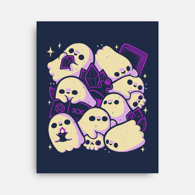Spooky Cute Ghosts And Witchcraft-None-Stretched-Canvas-xMorfina