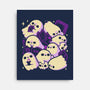 Spooky Cute Ghosts And Witchcraft-None-Stretched-Canvas-xMorfina