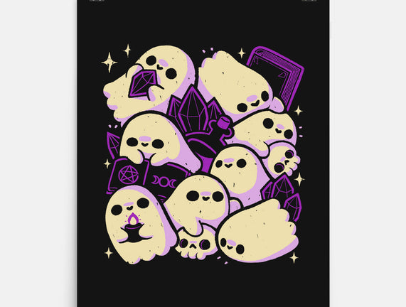 Spooky Cute Ghosts And Witchcraft