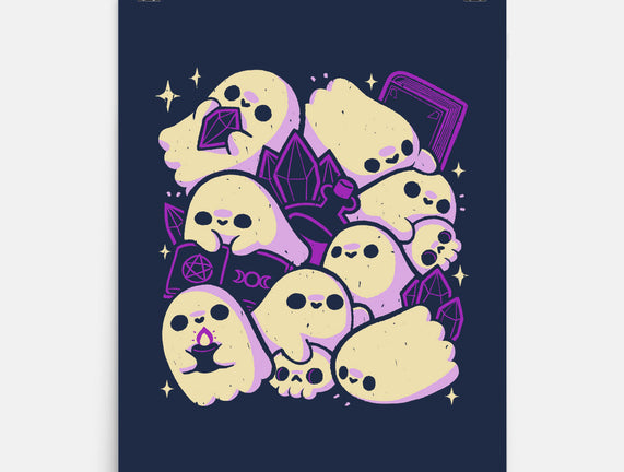 Spooky Cute Ghosts And Witchcraft