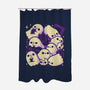 Spooky Cute Ghosts And Witchcraft-None-Polyester-Shower Curtain-xMorfina