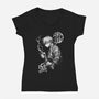 Thunder Breathing Kata-Womens-V-Neck-Tee-fanfabio