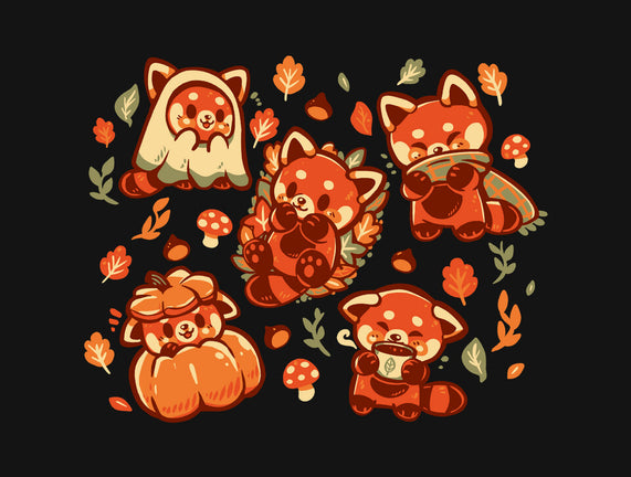 Red Panda Autumn Time