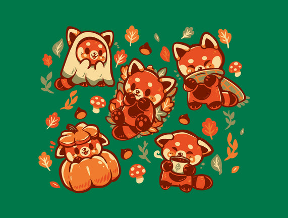 Red Panda Autumn Time