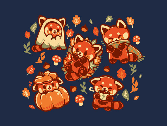 Red Panda Autumn Time