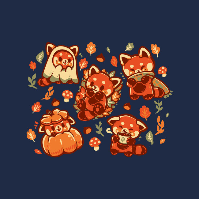 Red Panda Autumn Time-Mens-Premium-Tee-TechraNova