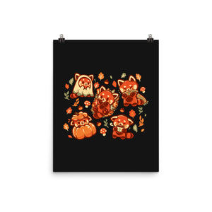 Red Panda Autumn Time