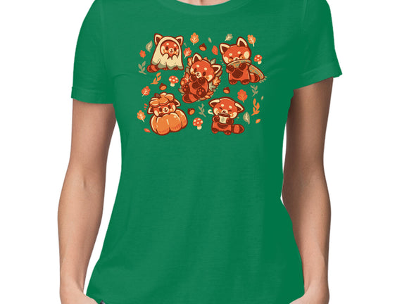 Red Panda Autumn Time