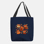 Red Panda Autumn Time-None-Basic Tote-Bag-TechraNova