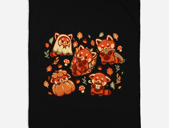Red Panda Autumn Time