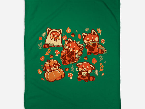 Red Panda Autumn Time