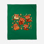 Red Panda Autumn Time-None-Fleece-Blanket-TechraNova