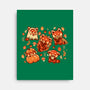 Red Panda Autumn Time-None-Stretched-Canvas-TechraNova