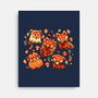 Red Panda Autumn Time-None-Stretched-Canvas-TechraNova