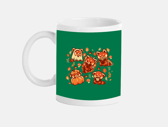 Red Panda Autumn Time