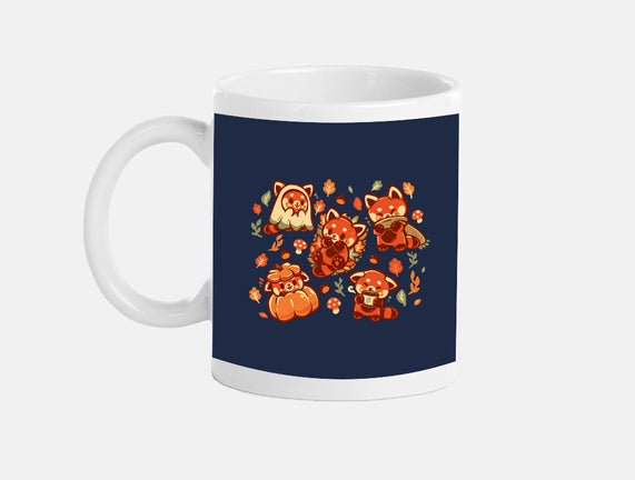 Red Panda Autumn Time