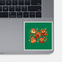 Red Panda Autumn Time-None-Glossy-Sticker-TechraNova