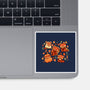 Red Panda Autumn Time-None-Glossy-Sticker-TechraNova