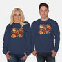Red Panda Autumn Time-Unisex-Crew Neck-Sweatshirt-TechraNova