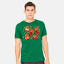 Red Panda Autumn Time-Mens-Heavyweight-Tee-TechraNova