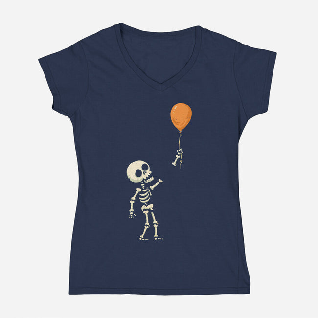 Floating Away-Womens-V-Neck-Tee-kg07