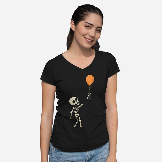 Floating Away-Womens-V-Neck-Tee-kg07