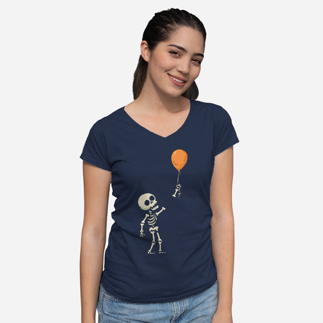 Floating Away-Womens-V-Neck-Tee-kg07