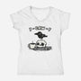 Snarky Raven-Womens-V-Neck-Tee-kg07