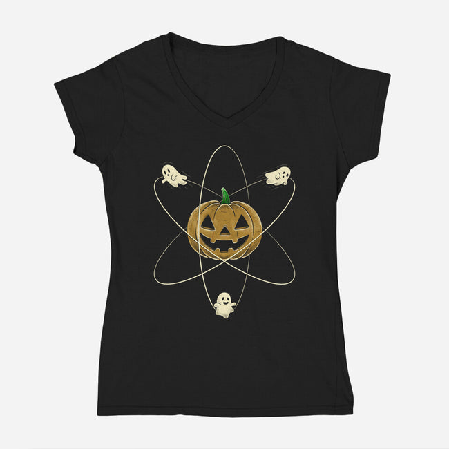 Nuclear Halloween-Womens-V-Neck-Tee-Umberto Vicente