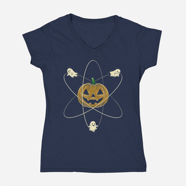 Nuclear Halloween-Womens-V-Neck-Tee-Umberto Vicente