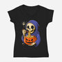 Ramen Or Tricks-Womens-V-Neck-Tee-Eoli Studio