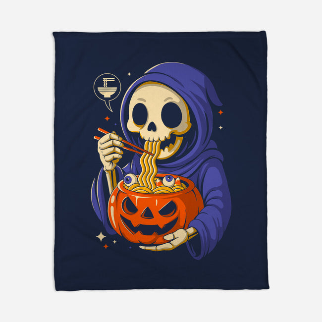 Ramen Or Tricks-None-Fleece-Blanket-Eoli Studio