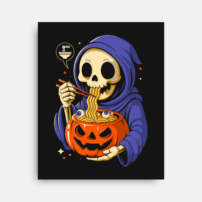 Ramen Or Tricks-None-Stretched-Canvas-Eoli Studio