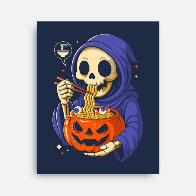 Ramen Or Tricks-None-Stretched-Canvas-Eoli Studio