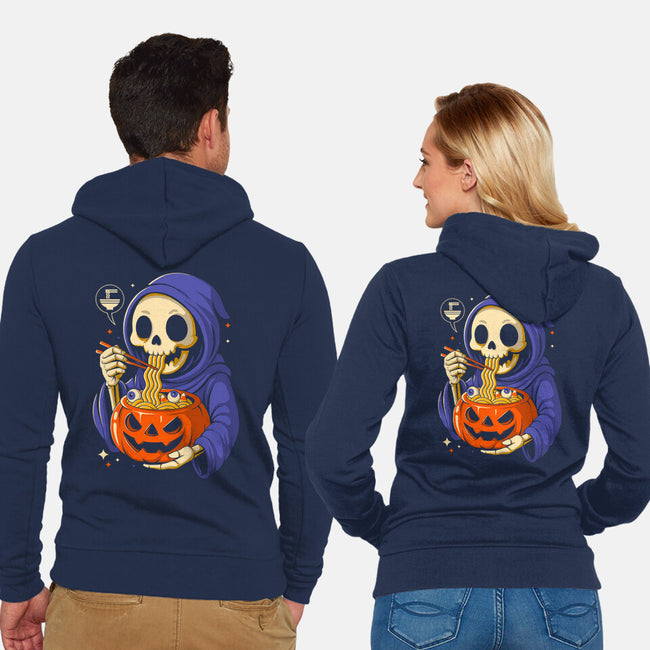 Ramen Or Tricks-Unisex-Zip-Up-Sweatshirt-Eoli Studio