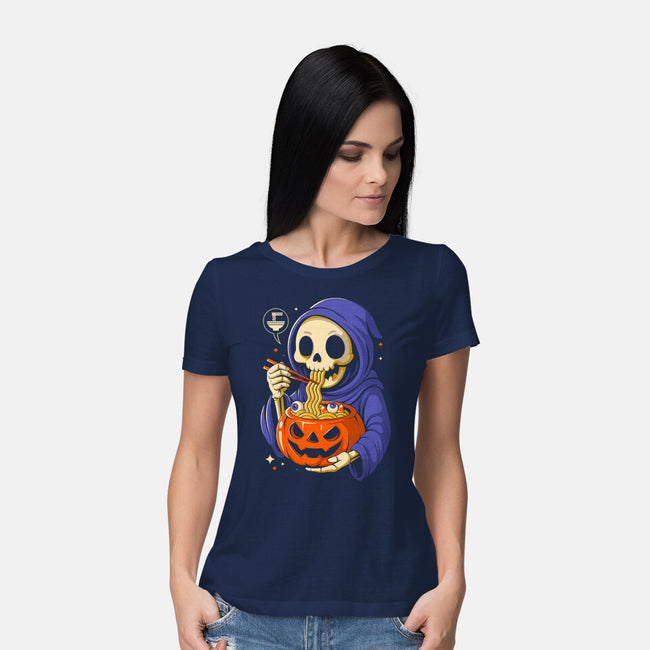 Ramen Or Tricks-Womens-Basic-Tee-Eoli Studio