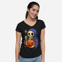 Ramen Or Tricks-Womens-V-Neck-Tee-Eoli Studio