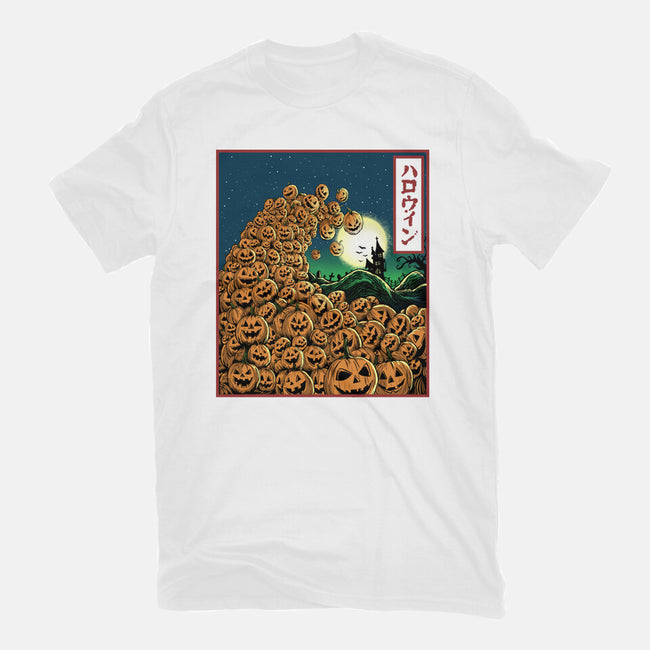 The Great Wave Of Halloween-Mens-Heavyweight-Tee-zascanauta