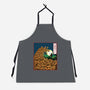 The Great Wave Of Halloween-Unisex-Kitchen-Apron-zascanauta