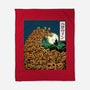 The Great Wave Of Halloween-None-Fleece-Blanket-zascanauta
