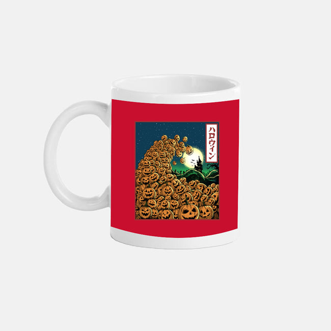 The Great Wave Of Halloween-None-Mug-Drinkware-zascanauta