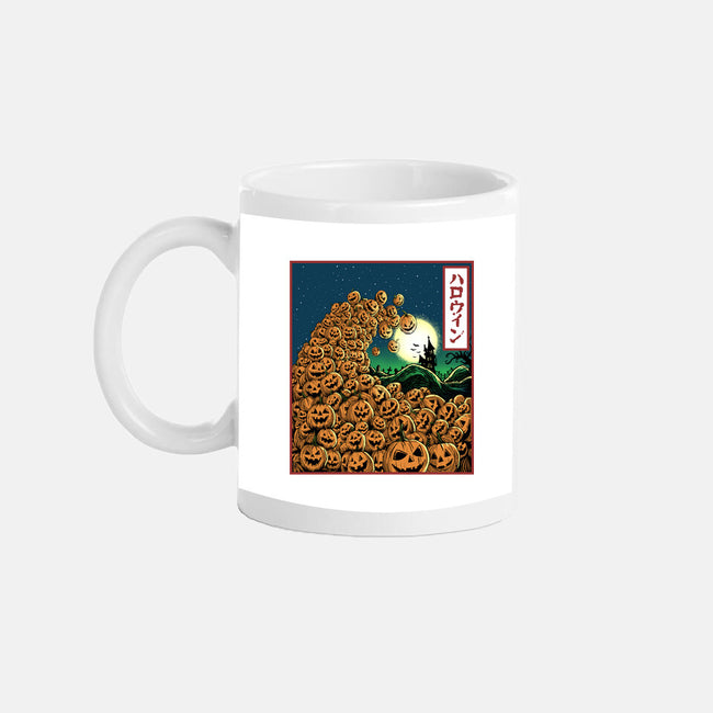 The Great Wave Of Halloween-None-Mug-Drinkware-zascanauta
