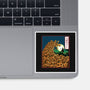 The Great Wave Of Halloween-None-Glossy-Sticker-zascanauta