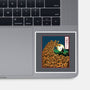 The Great Wave Of Halloween-None-Glossy-Sticker-zascanauta