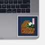The Great Wave Of Halloween-None-Glossy-Sticker-zascanauta