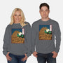 The Great Wave Of Halloween-Unisex-Crew Neck-Sweatshirt-zascanauta