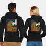 The Great Wave Of Halloween-Unisex-Zip-Up-Sweatshirt-zascanauta