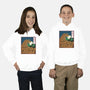The Great Wave Of Halloween-Youth-Pullover-Sweatshirt-zascanauta
