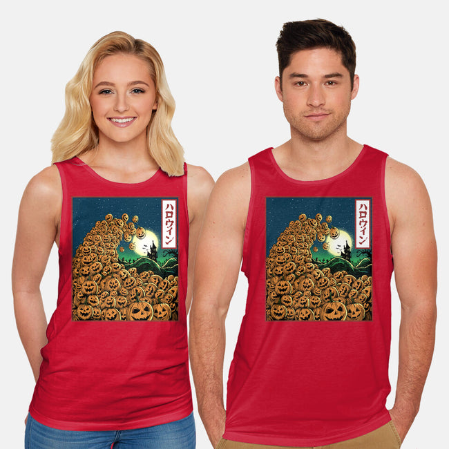 The Great Wave Of Halloween-Unisex-Basic-Tank-zascanauta